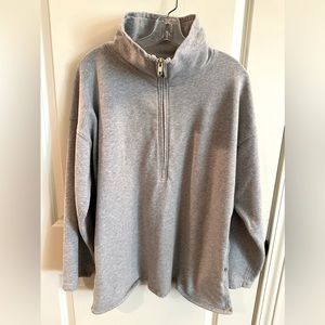J crew half zip gray sweatshirt